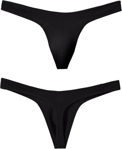 رجال القطن ثونغ انخفاض y-back g-string دعم الملابس الداخلية 3 حزمة in Kuwait