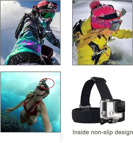 ACUVAR Chest Mount Strap Harness Chesty Body Mount Compatible with GoPro Hero 12, 11, 10, 9, 8, 7, 6, 5, 4, Session, 3+, 3, 2, 1, Max, Hero (2018), AKASO, DJI Osmo Action Cameras Microfiber Cloth in Saudi Arabia
