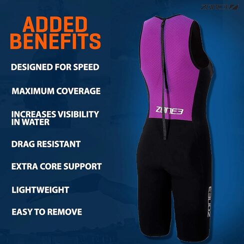 ZONE3 Women's Streamline Sleeveless Swimskin in Kuwait