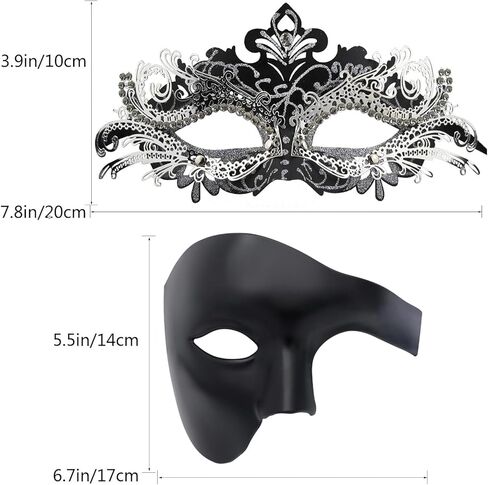 الأزواج Coddsmz تنكر Mardi Gras Christmas Venetian Cosplay Costume Mask Mask in Saudi Arabia