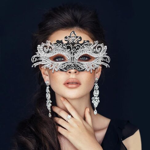 الأزواج Coddsmz تنكر Mardi Gras Christmas Venetian Cosplay Costume Mask Mask in Saudi Arabia