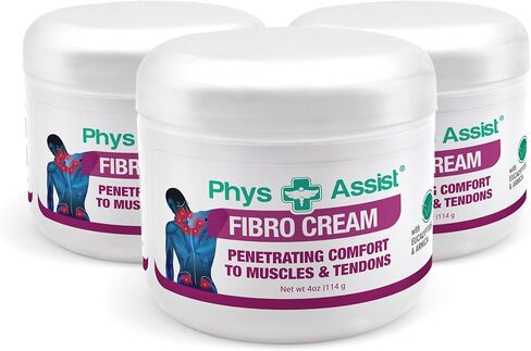 كريم PhysAssist Fibromyalgia - مهدئ ومنعش نباتي طبيعي، جرة 4 أونصة. in Saudi Arabia