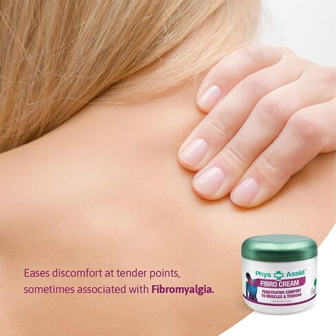كريم PhysAssist Fibromyalgia - مهدئ ومنعش نباتي طبيعي، جرة 4 أونصة. in Saudi Arabia