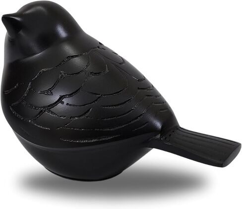 Black Bird Urn – Small Keepsake Cremation Urn for Human or Pet Ashes, Premium Quality Memorial for Beloved Pets & Loved Ones, Durable Solid Design for Women in Saudi Arabia