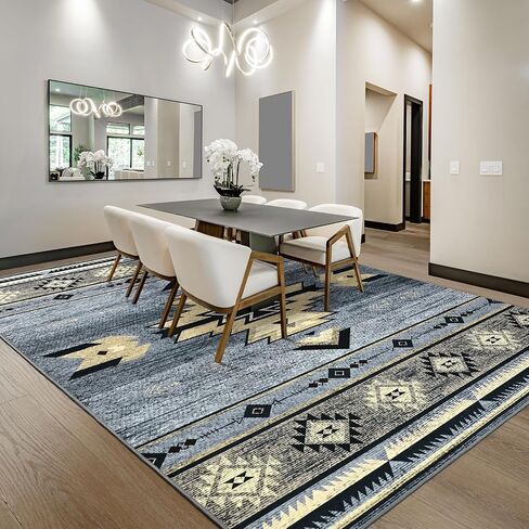 Hallway Runner Rug 2 x 4, Non-Slip Runners for Bedroom Kitchen, Accent and Tribal Style Western Area Rug, Low-Pile and Washable, Beige in Kuwait