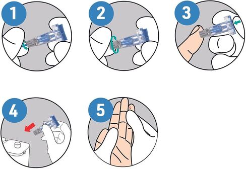 مشارط أمان ONE-CARE Opti+ قابلة للتعديل 23 جم × 3 إعدادات للعمق (1.3 × 1.8 × 2.3 مم)، محملة مسبقًا، لطيفة، معقمة، 100/bx in Saudi Arabia