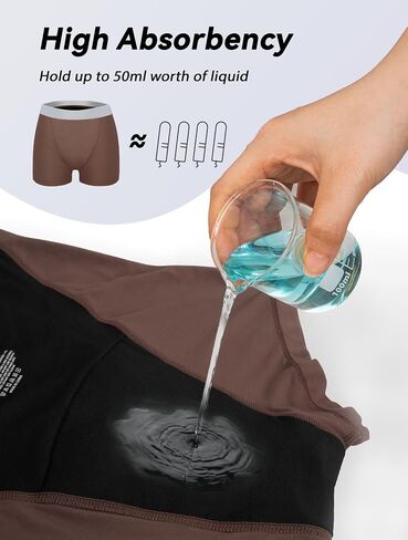 TIICHOO Period Underwear for Women Heavy Flow Leakproof Menstural Underwear Period Shorts 5 Pack in Kuwait