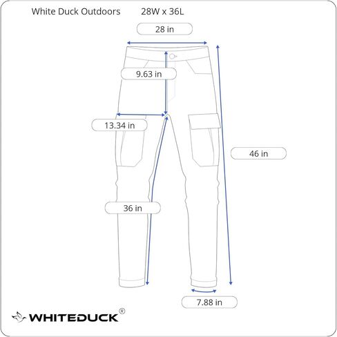 WHITEDUCK Men's Tactical Pants Ripstop Stretch Water Resistant with 13 Pockets Cargo Work Pants- Military Hiking Outdoor… in Kuwait