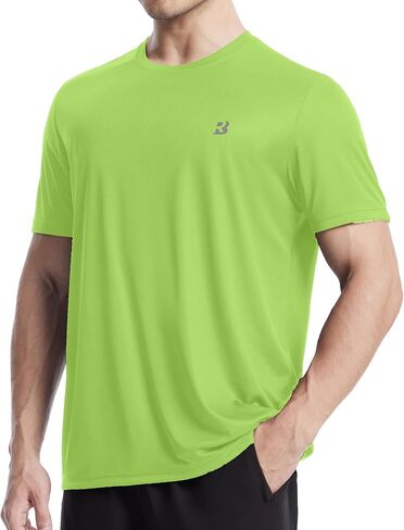 قميص Roadbox Men للرجال بأكمام قصيرة ، تي شيرت رياضي سريع الجاف ، UPF 50+ UV Sun Protect Sports Tops Tops in Saudi Arabia