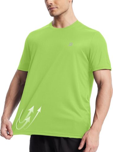 قميص Roadbox Men للرجال بأكمام قصيرة ، تي شيرت رياضي سريع الجاف ، UPF 50+ UV Sun Protect Sports Tops Tops in Saudi Arabia