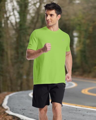قميص Roadbox Men للرجال بأكمام قصيرة ، تي شيرت رياضي سريع الجاف ، UPF 50+ UV Sun Protect Sports Tops Tops in Saudi Arabia