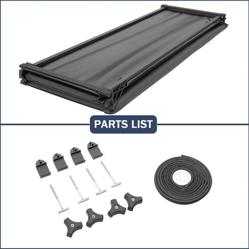 Soft Tri-Fold Truck Bed Tonneau Cover Compatible with 2007-2023 Chevy Silverado GMC Sierra 5.8FT Bed in Saudi Arabia