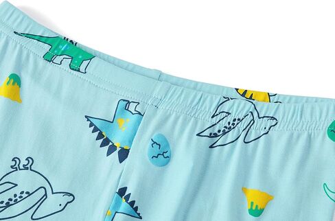 Tebbis snug-forting pajamas for boys & Girls-Soft Modal Fiber Toddler/Little Pjs Blue Dino Jammies Size 2T-7 in Kuwait
