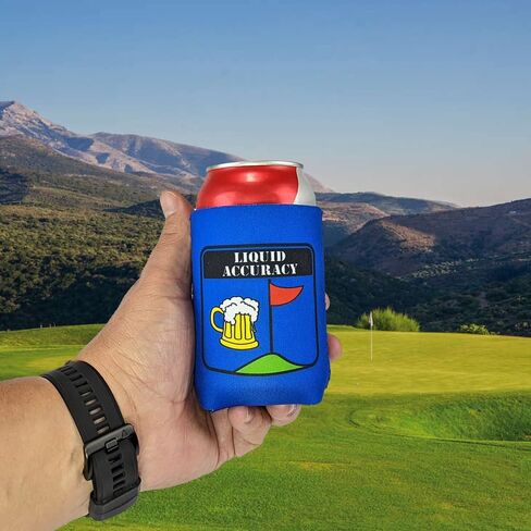Foretra - مجموعة أكمام تبريد من النيوبرين لعلب "Tallboy" سعة 16 أونصة | موضوع لاعب الجولف | عصير الطيور 'Aiming Fluid' Liquid Accuracy 'Swing Lube لأي لاعب غولف - 4 عبوات (واحدة من كل واحدة) in Saudi Arabia