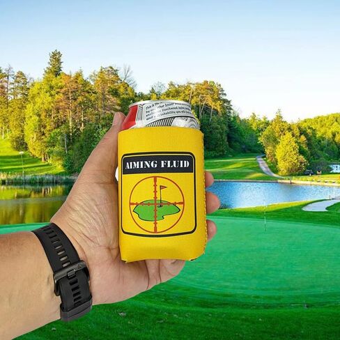 Foretra - مجموعة أكمام تبريد من النيوبرين لعلب "Tallboy" سعة 16 أونصة | موضوع لاعب الجولف | عصير الطيور 'Aiming Fluid' Liquid Accuracy 'Swing Lube لأي لاعب غولف - 4 عبوات (واحدة من كل واحدة) in Saudi Arabia