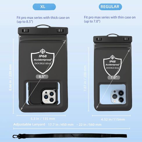 AiRunTech Universal Waterproof Phone Pouch, River Lake Essential Accessories Protector iPhone Passport Money,Kayaking Boating Canoe Paddle Board Must Haves in Saudi Arabia