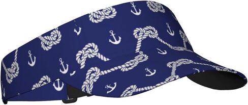 Nautical Anchor Visor Caps for Women Men Summer Sun Visor Hat with Sweatband for Running Outdoor Beach in Saudi Arabia