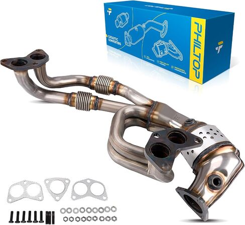 PHILTOP Catalytic Converter Compatible with Subaru, Saab, 1999-2005 Forester 2.5L Naturally Aspirated, 2000-2005 Impreza 2.5L Naturally Aspirated, 2005 9-2X 2.5L Naturally Aspirated(EPA Compliant) in Saudi Arabia