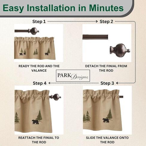 Park Designs Rustic Lodge Wood River Valance 72" in Saudi Arabia
