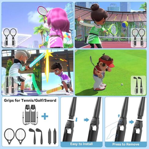 Switch Sports Accessories Kit with Storage Station - Compatible with Switch/OLED & Joy-con, Ideal for Family Sports Party Game Organization for Nintendo Switch Interactive Gaming Figures in Kuwait