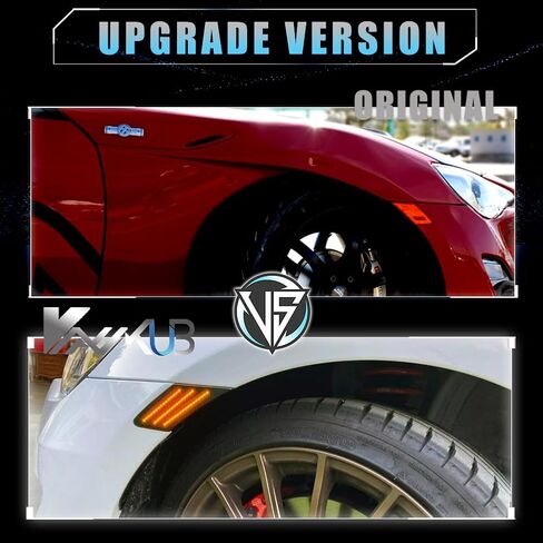 مصابيح علامة جانبية متتابعة LED لعام 2013-2016 SCION FR-S ، 2013-2021 Suba-Ru Brz ، 2017-2021 Toyo-Ta 86 ، مصابيح العلامة الجانبية المدخنة للعدسة ، مصابيح إشارة LED الأمامية الأمامية ، 2 PCS in Kuwait