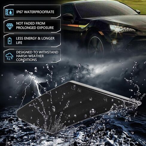 مصابيح علامة جانبية متتابعة LED لعام 2013-2016 SCION FR-S ، 2013-2021 Suba-Ru Brz ، 2017-2021 Toyo-Ta 86 ، مصابيح العلامة الجانبية المدخنة للعدسة ، مصابيح إشارة LED الأمامية الأمامية ، 2 PCS in Kuwait