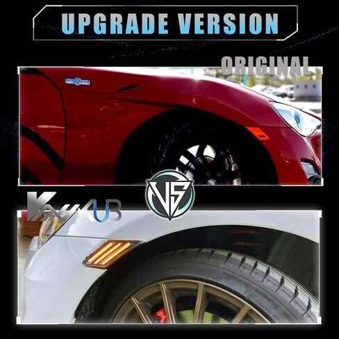 مصابيح علامة جانبية متتابعة LED لعام 2013-2016 SCION FR-S ، 2013-2021 Suba-Ru Brz ، 2017-2021 Toyo-Ta 86 ، مصابيح العلامة الجانبية المدخنة للعدسة ، مصابيح إشارة LED الأمامية الأمامية ، 2 PCS in Kuwait