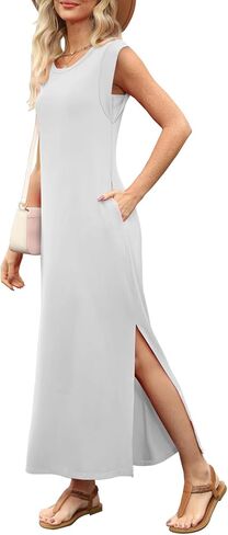 Summer Dresses for Women 2025 Plus Size Spring Clothes Beach Vacation Fashion Maxi Casual Outfits in Kuwait