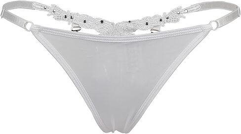 comeondear G-String Thongs for Women Slutty Sexy Panties with Bead Plus Size T-Back Brief Underwear G-String Lingerie in Kuwait