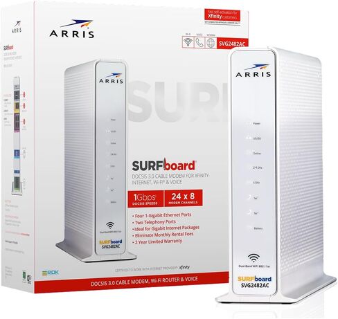 ARRIS SURFboard SBV3202 DOCSIS 3.0 Cable Modem with Voice | Xfinity in Kuwait