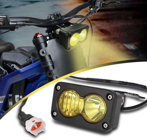 motoparty Upgrade Headlight Kit Fits for Talaria Sting R MX4 Sur-Ron Segway X260, with Adapter Harness, 20W 6000-6500K Upgrade Motorcycle Lights Bars Led Headlamp （3 Inch） in Saudi Arabia