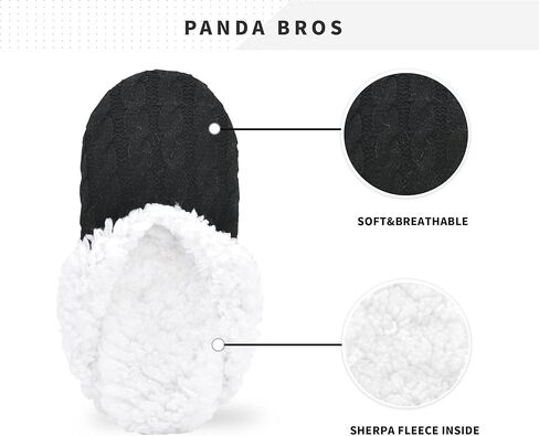 Panda Bros 2 أزواج جوارب النعال للنساء مع القبيبات ، جوارب شبطة للسيدات غامض مع قيعان غير قابلة للانزلاق ، نعال دافئة دافئة دافئة in Saudi Arabia