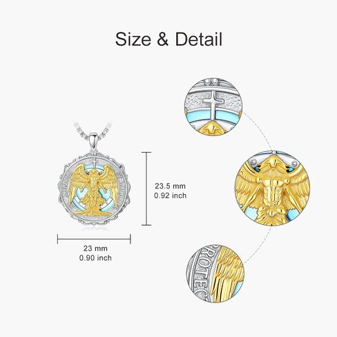 925 Sterling Silver Patron Saint Photo Locket Necklace – Religious Keepsake Pendant for Men Women Gift for Baptism in Saudi Arabia