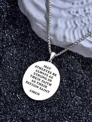 Sant Medal Necklace for Men Women Amulet Necklace, St.Michael//Virgin Mary Catholic Jewelry Protection Religious Pendant Necklace Sant Series Birthday Mothers Day Gifts, 22+2 Inch in Saudi Arabia