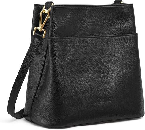 Kattee Leather Handbags for Women, Soft Shoulder Tote Crossbody Purses Bucket Bags with 2 Straps in Saudi Arabia