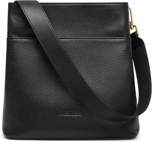 Kattee Leather Handbags for Women, Soft Shoulder Tote Crossbody Purses Bucket Bags with 2 Straps in Saudi Arabia