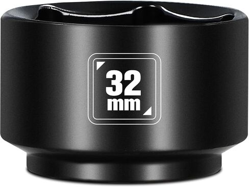 32mm Low Profile Oil Filter Socket, 3/8" Drive 6-Point Oil Filter Cap Remover and Installer Tool, Chrome Vanadium Steel in Saudi Arabia