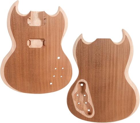 Btuty ST01-TM Unfinished Handcrafted Guitar Body Candlenut Wood Electric Guitar Body Guitar Barrel Replacement Parts in Saudi Arabia