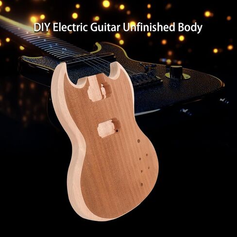 Btuty ST01-TM Unfinished Handcrafted Guitar Body Candlenut Wood Electric Guitar Body Guitar Barrel Replacement Parts in Saudi Arabia