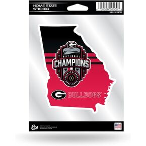 Rico Industries NCAA Georgia Bulldogs CFP National Champions Home State Sticker