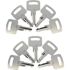 JEENDA (10) Ignition Keys 455 for Scissor Lift Boom Lifts Genie Skyjack Terex Snorkel Manlift Upright