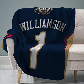 Sleep Squad New Orleans Pelicans Zion Williamson 60" x 80" Rachel Plush Blanket – A NBA Jersey Throw