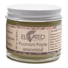 ELEVATED Puanani Paste - Vulva Balm | Postpartum - Perineal Balm | Moisturizing Vulva Cream for Itching & Burning | Yoni Balm Feminine Care | All Natural - Vegan | Post Partum Self Care (Unscented)