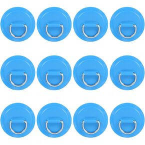 Yetaha 12PCS D-Ring PVC Patch for Inflatable Boat Raft Dinghy Kayak Canoe Surfboard Stand Up Paddle Board