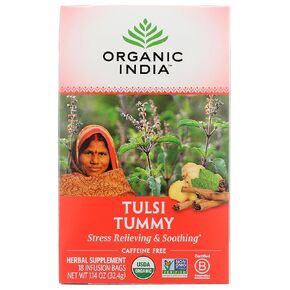 شاي البطن الهندي العضوي تولسي ويلنيس، 25 كيس شاي in Kuwait