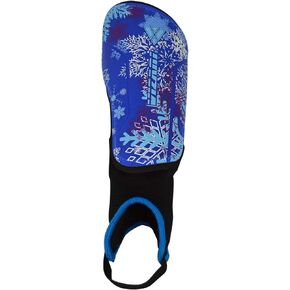 Vizari Frost Soccer Shin Guards 2 - Unique Graphic Lightweight PP Shell - Hard Shell Protection - Foam-Padded Football Shin Pads for Comfort - Adult and Kids Soccer Shin Guards with Adjustable Straps