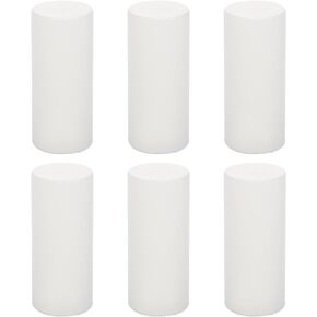 Uonlytech Hurricane Candle Holder Sleeve, Plastic Candle Cover Sleeves Chandelier Socket Sleeves Cylinder Candleholder for Candles Wax Wedding Decorations