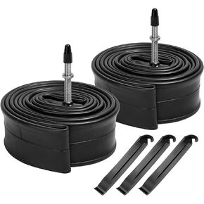 2-Pcs 27.5" Bike Tubes 27.5x1.75/1.95/2.10/2.125 FV48mm Presta Valve 27.5" Bicycle Tubes Compatible with 27.5x1.75 27.5x1.90 27.5x1.95 27.5x2.0 27.5x2.10 27.5x2.125 Bike Tire Tubes