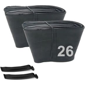 Universal Bike Butyl Inner Tubes for Road, Mountain, and Junior Range Bikes - Sizes20,26" with 32mm Schrader Valve（1 PCS）