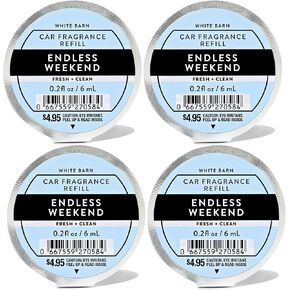 Bath and Body Works 4 Pack Endless Weekend Scentportable Fragrance Refill. 0.2 Oz.